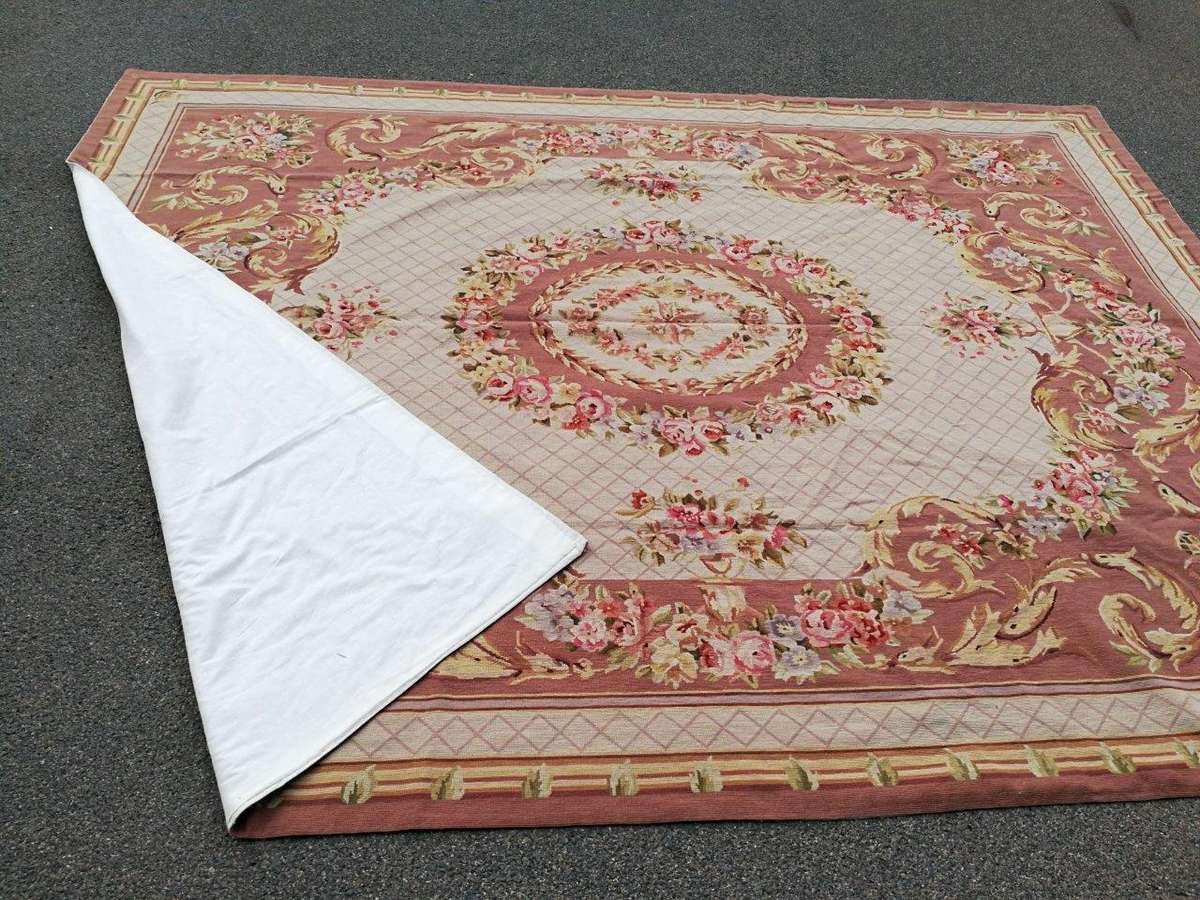 A Handmade French Aubusson Carpet / Rug