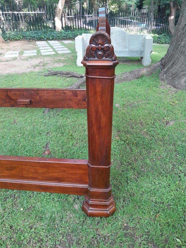 A Rare 19th Century French Mahogany Daybed  /  Lit Bateau