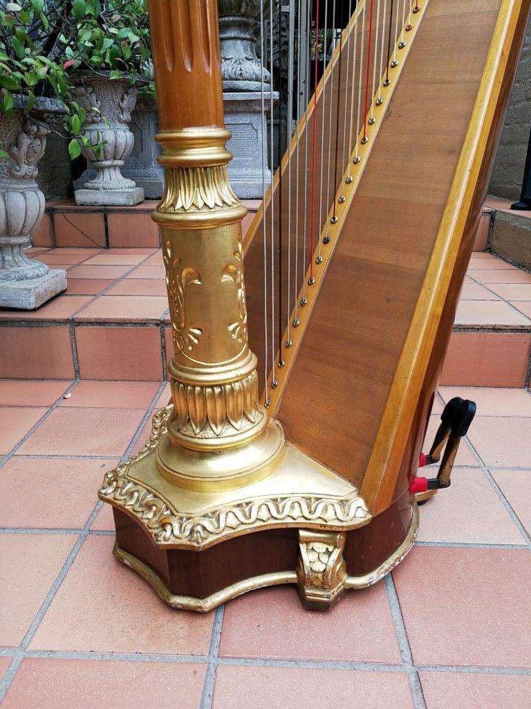 A Highly Decorative And Spectacular Russian Lunacharsky Pedal Harp In Pristine And Playable Cond...