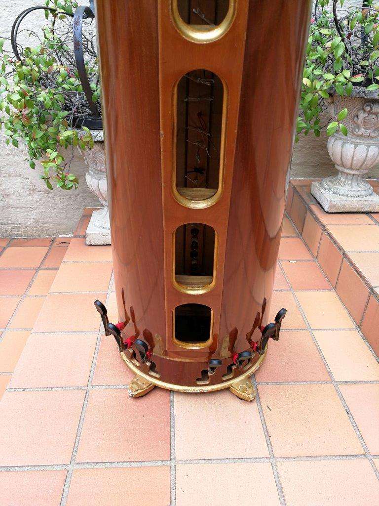 A Highly Decorative And Spectacular Russian Lunacharsky Pedal Harp In Pristine And Playable Cond...