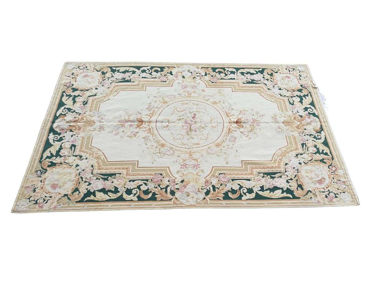 A 20th Century Needle Point Handmade  French Carpet