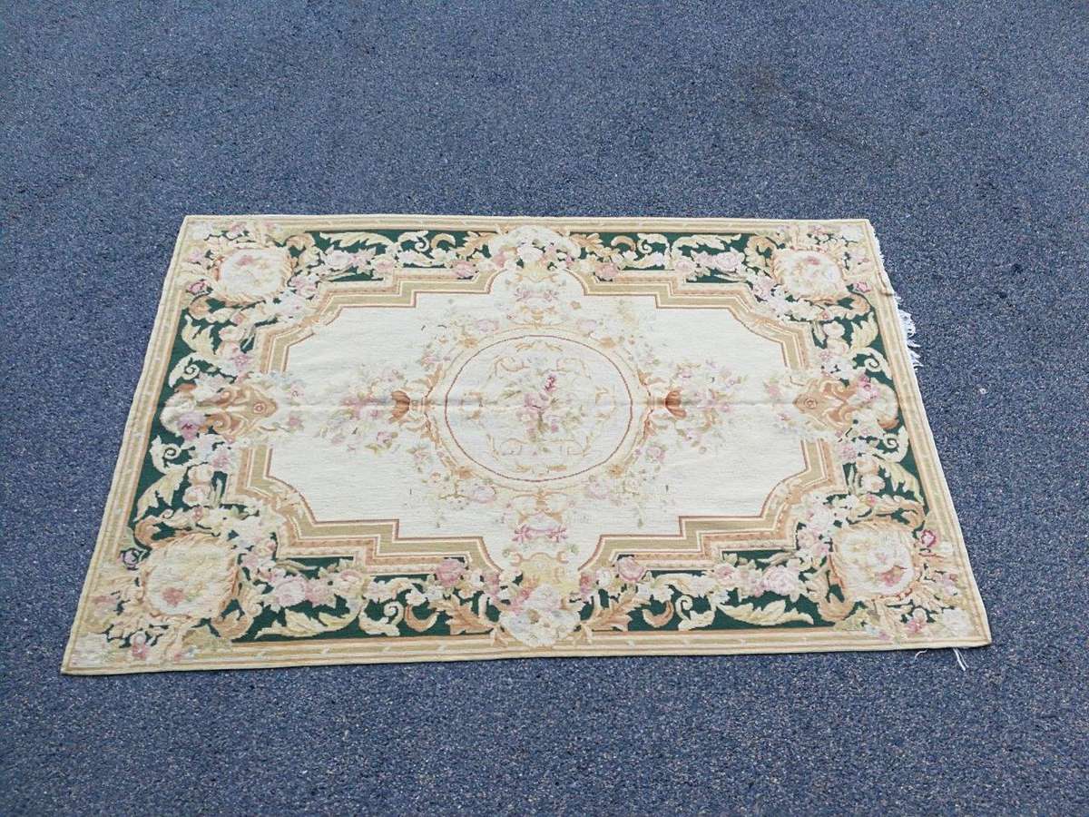 A 20th Century Needle Point Handmade  French Carpet