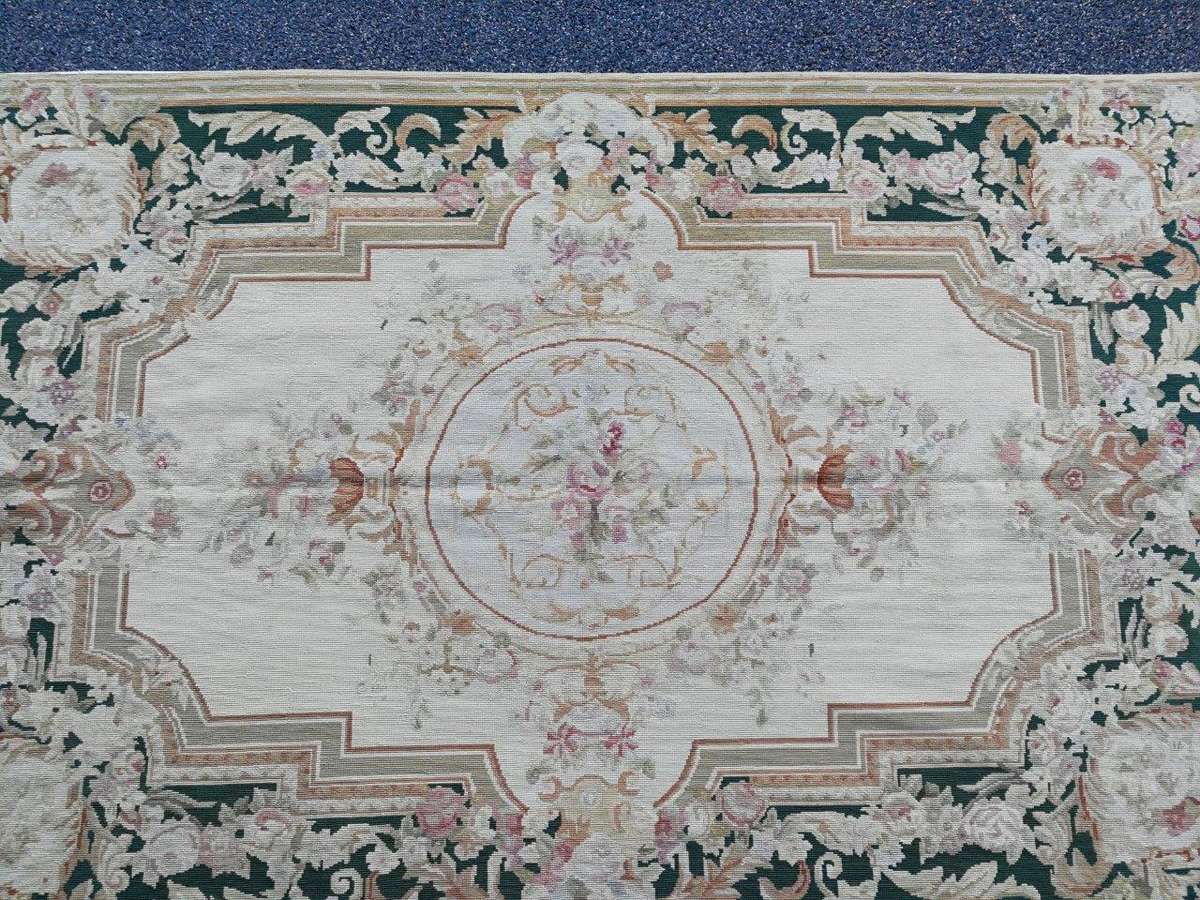 A 20th Century Needle Point Handmade  French Carpet
