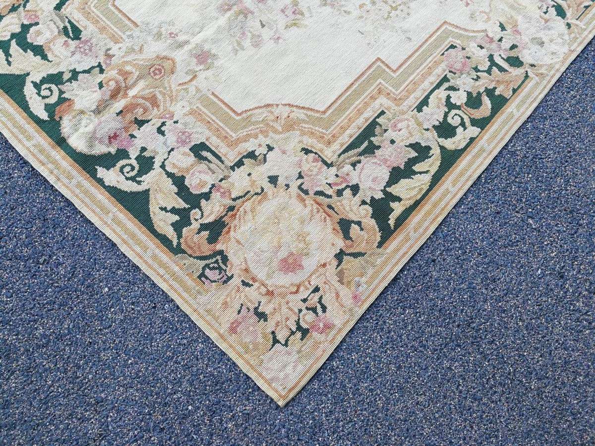 A 20th Century Needle Point Handmade  French Carpet