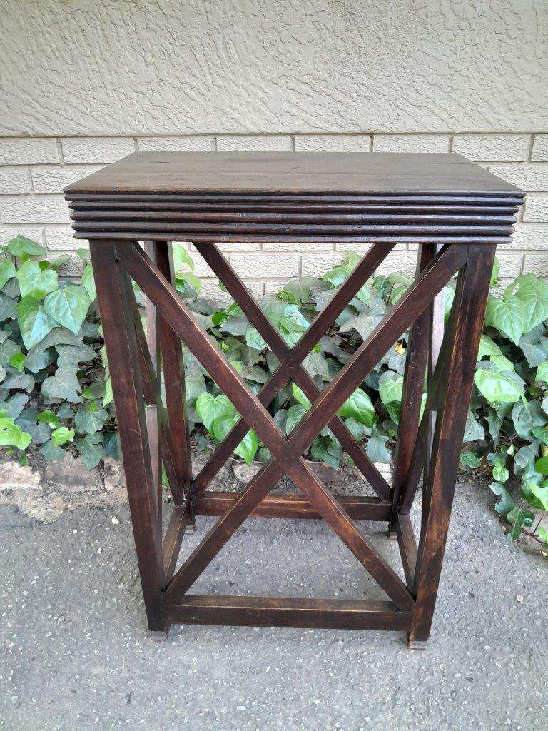 A 20th Century Pair of Teak Stands