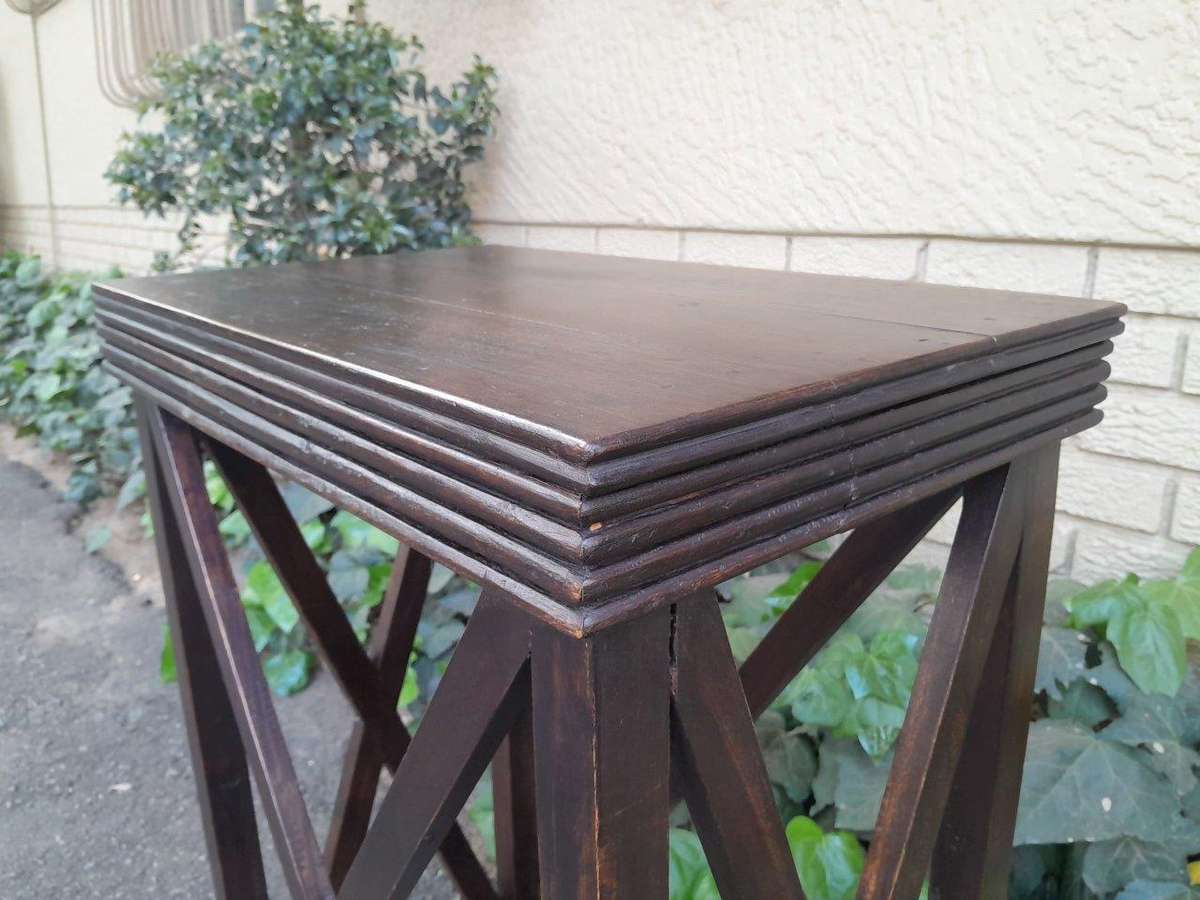 A 20th Century Pair of Teak Stands