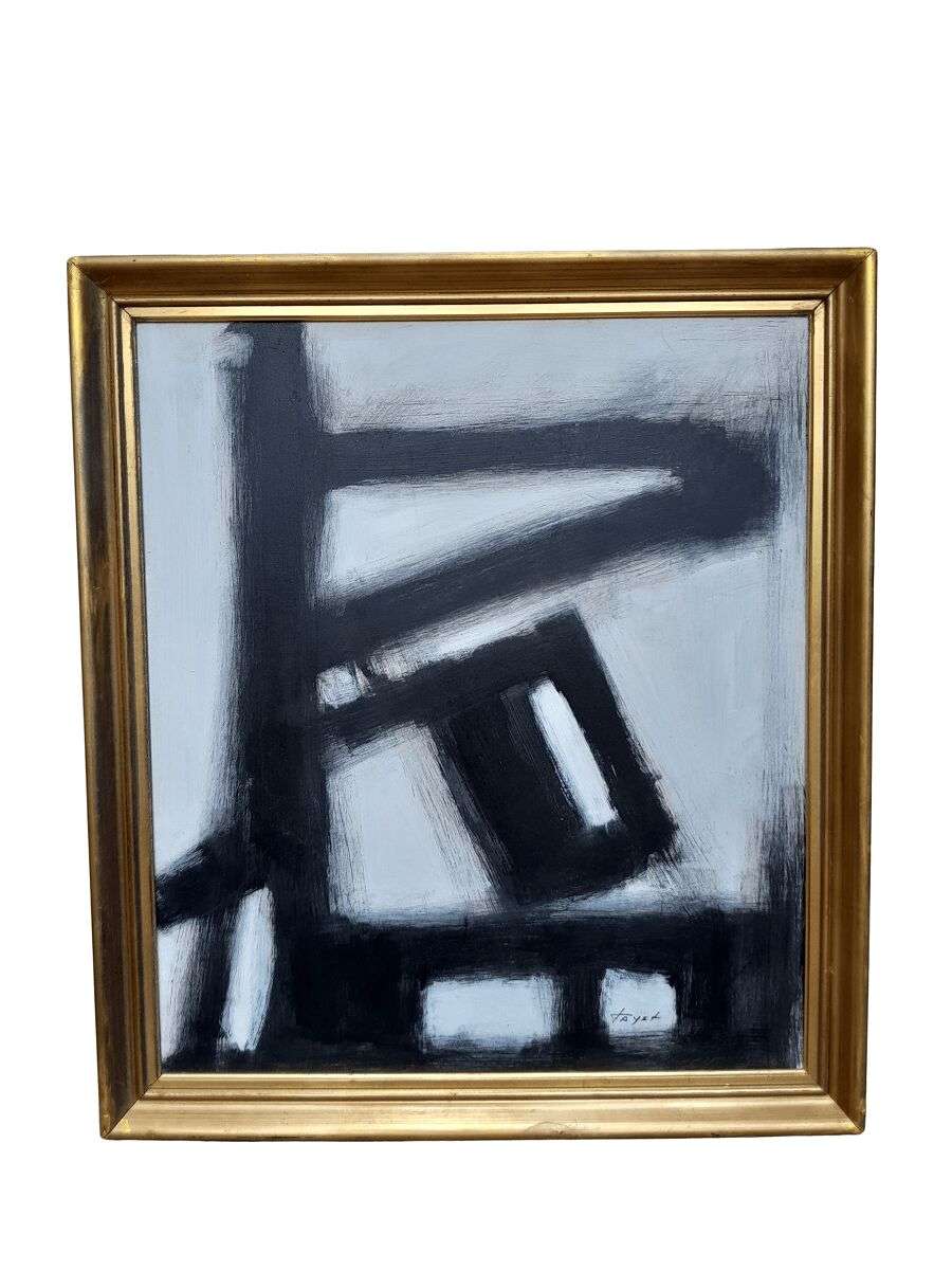 An Abstract Composition Oil On Board