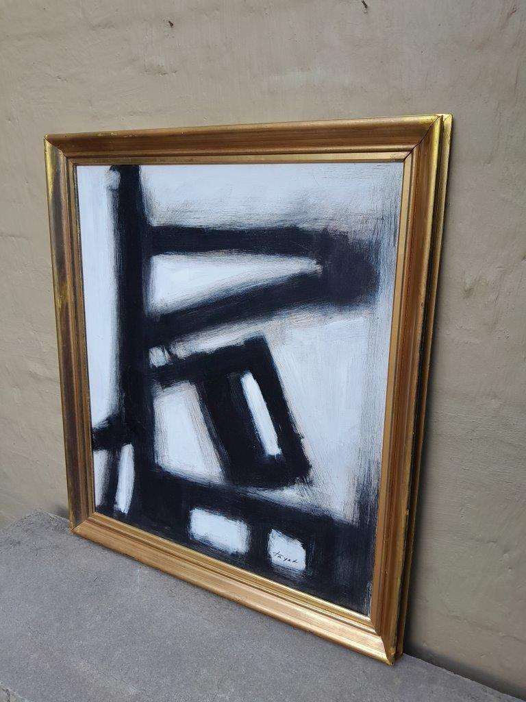 An Abstract Composition Oil On Board