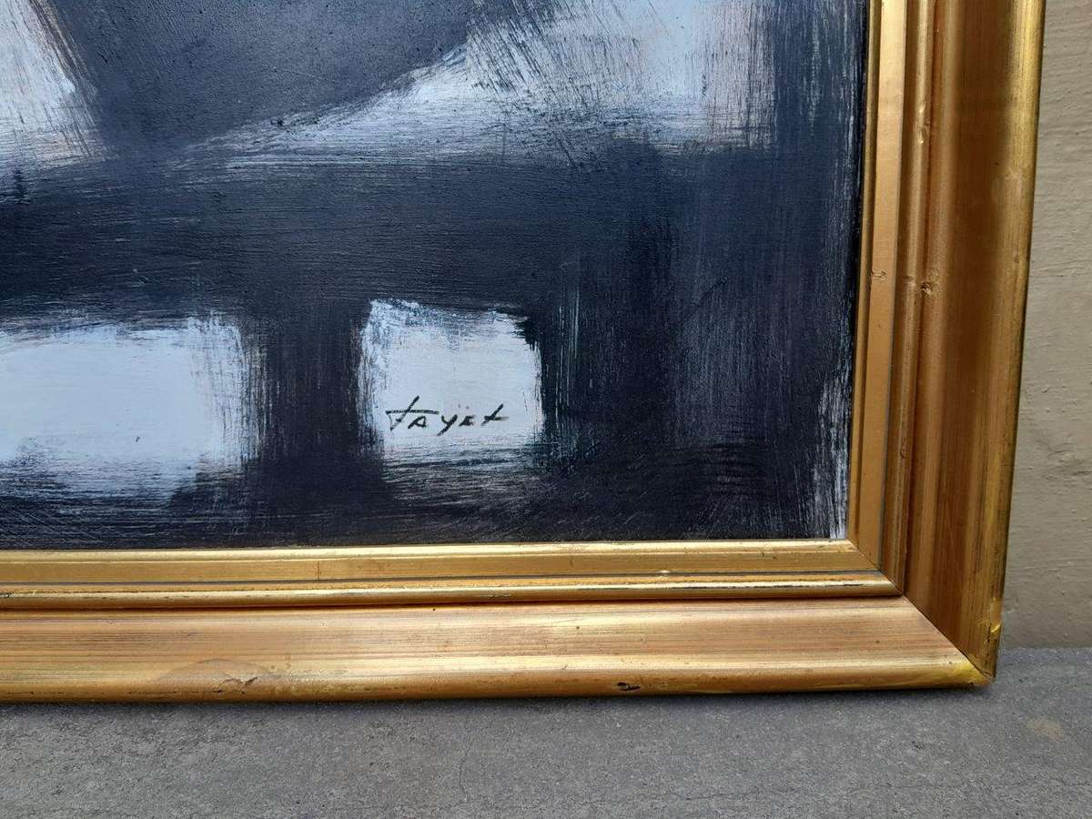 An Abstract Composition Oil On Board