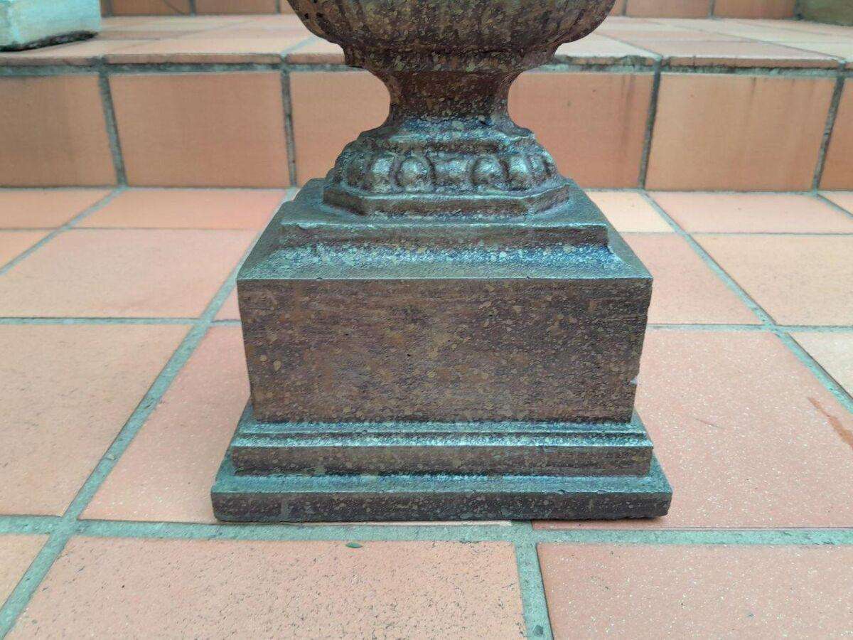A 20th Century Pair  of Carved Stone Lamps