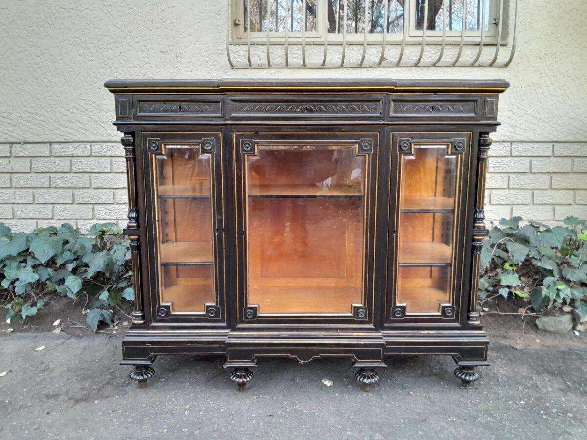 A 19th Century French Ebonised And Gilt Cabinet ND
