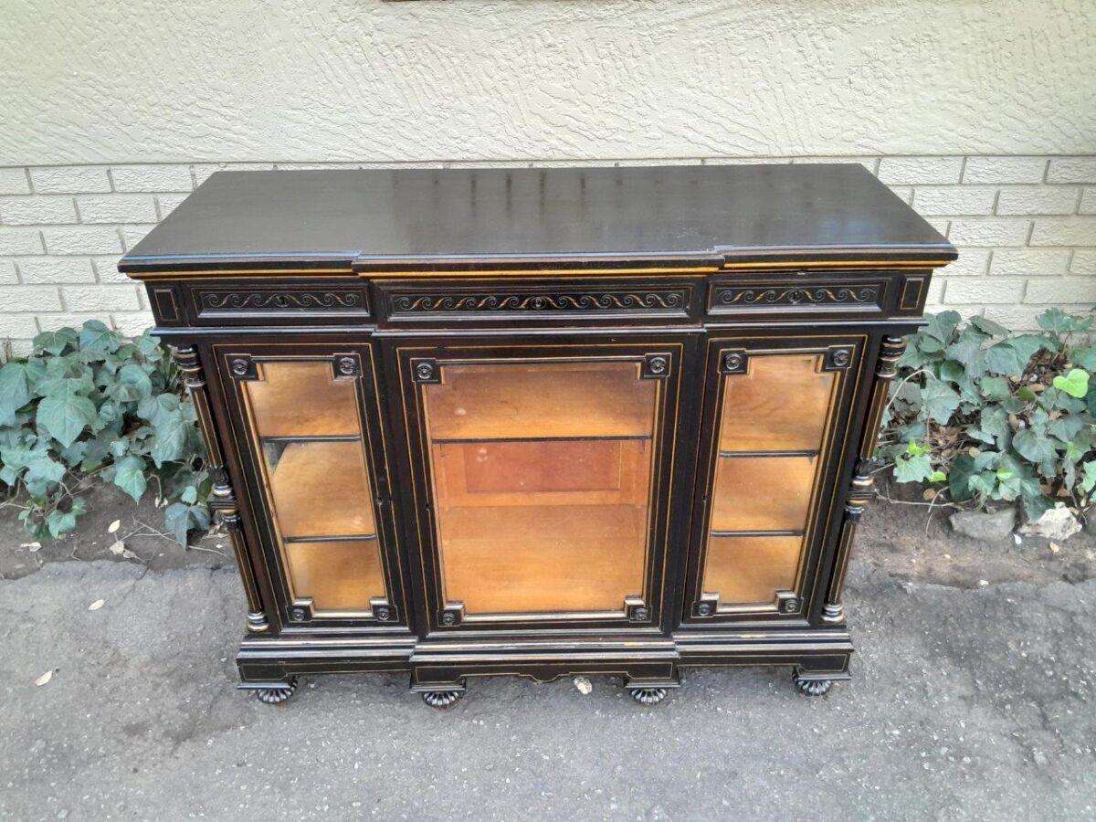 A 19th Century French Ebonised And Gilt Cabinet ND