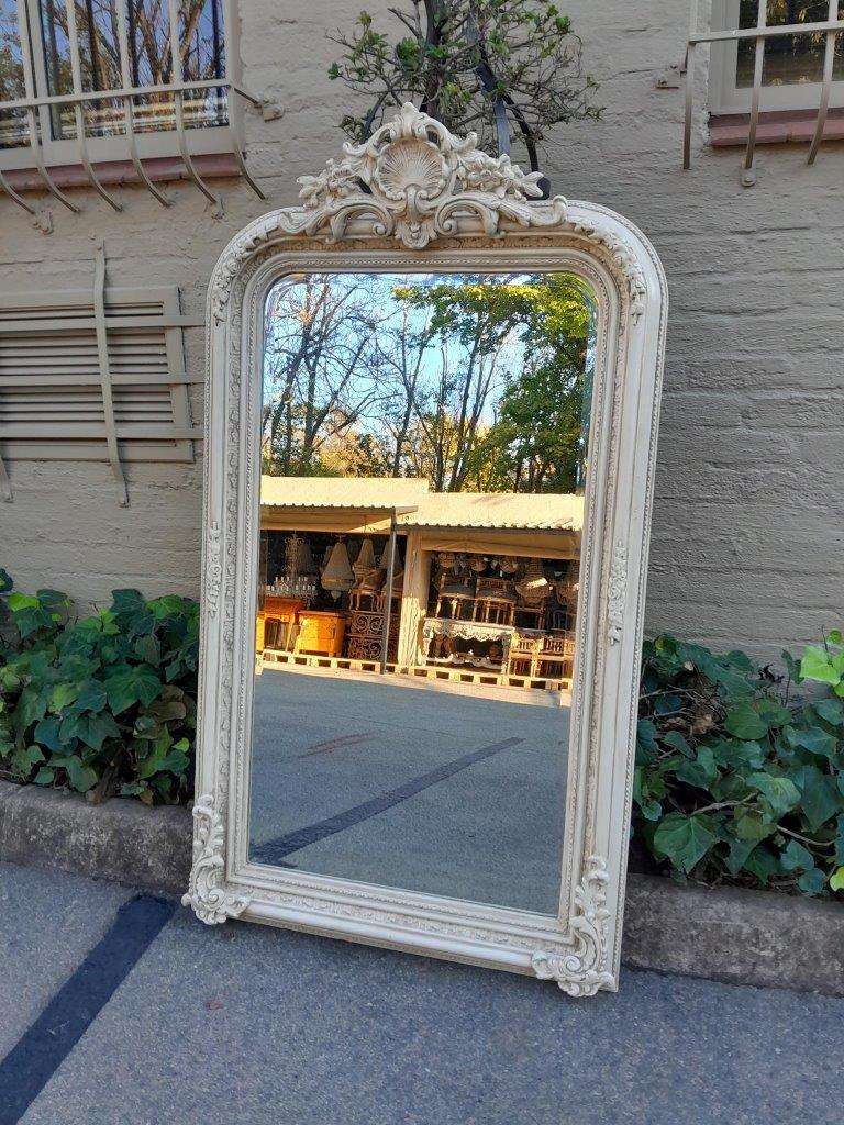 A 20th Century  French  Bevelled Mirror