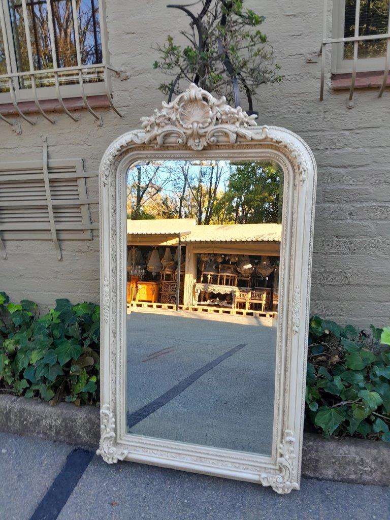 A 20th Century  French  Bevelled Mirror
