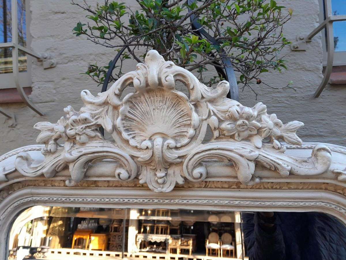 A 20th Century  French  Bevelled Mirror