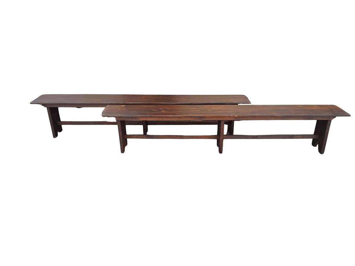 A 20TH Century Pair of Oregon Benches