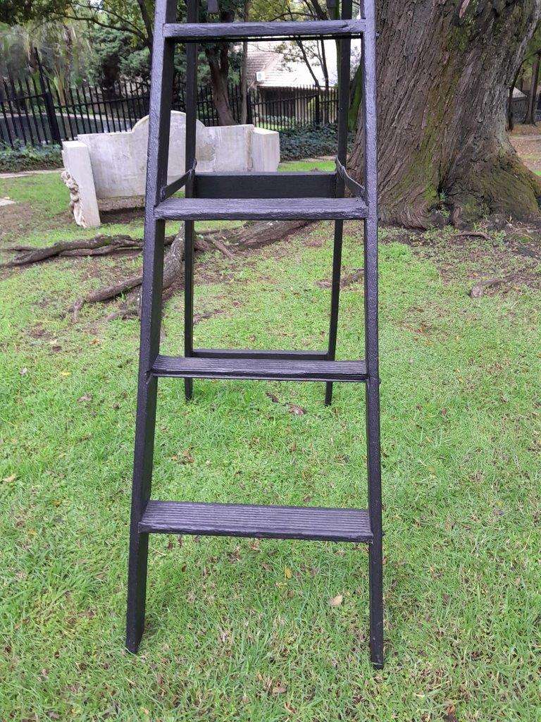 A 20th Century Painted Decorative Study / Library Ladder