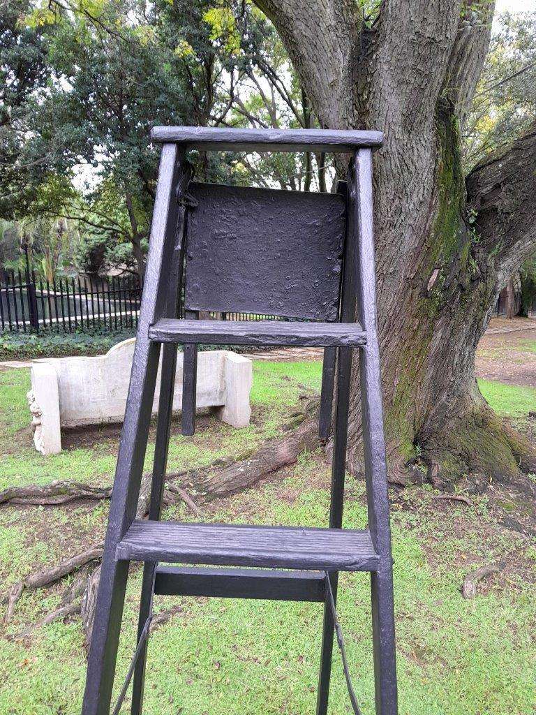 A 20th Century Painted Decorative Study / Library Ladder