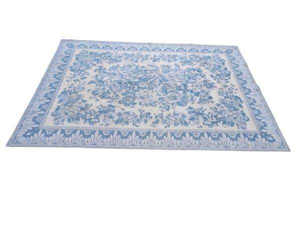 A 20th Century Rug / Carpet / Tapestry In Blue And White Nd