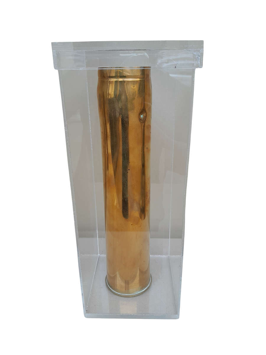 Brass Shell 1950 - 76mm in Perspex Casing / Box