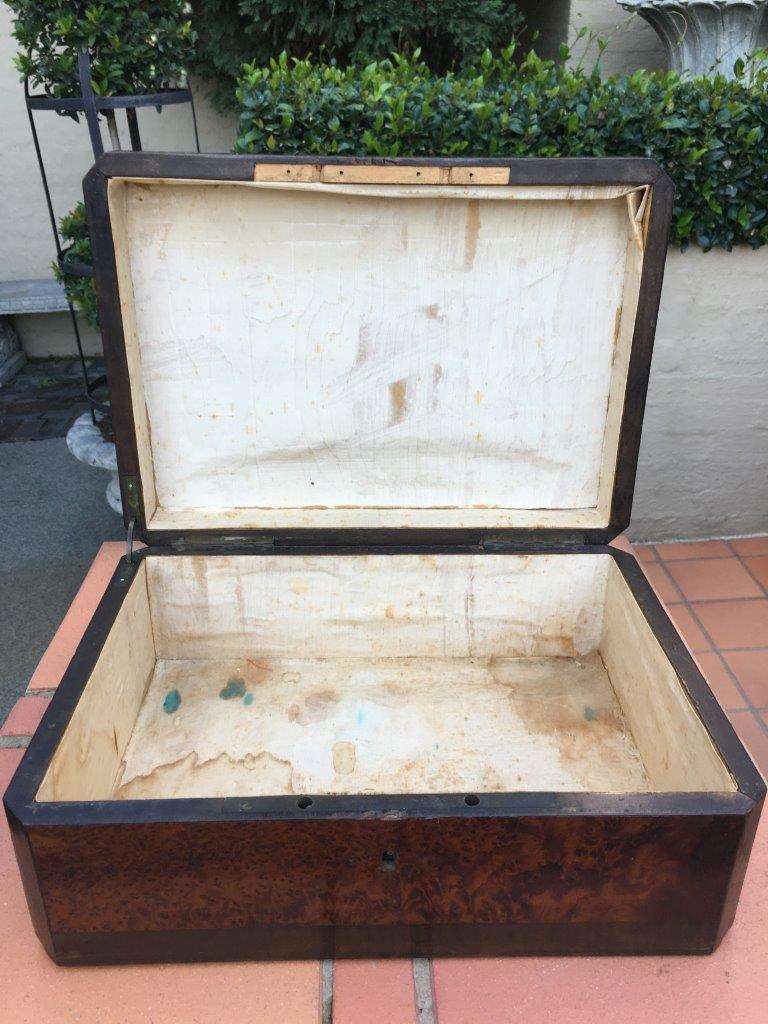 Mother of Pearl Burr Walnut Box