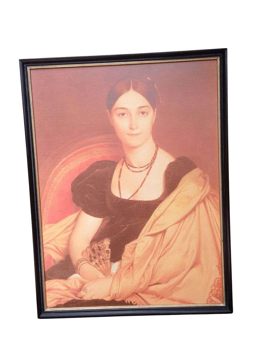 Canvas - Lady with Shawl & Fan