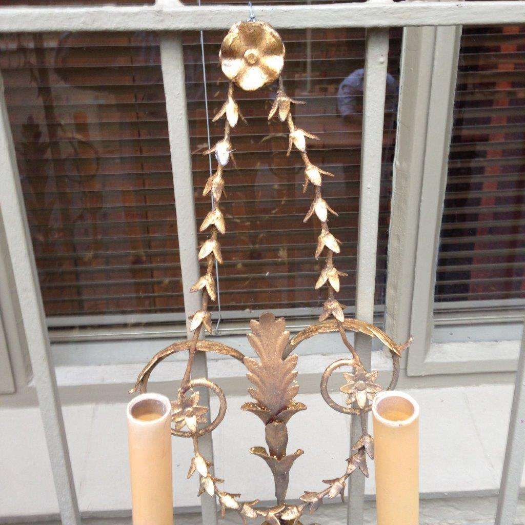 A pair of 18th Century style sconces (electrified)