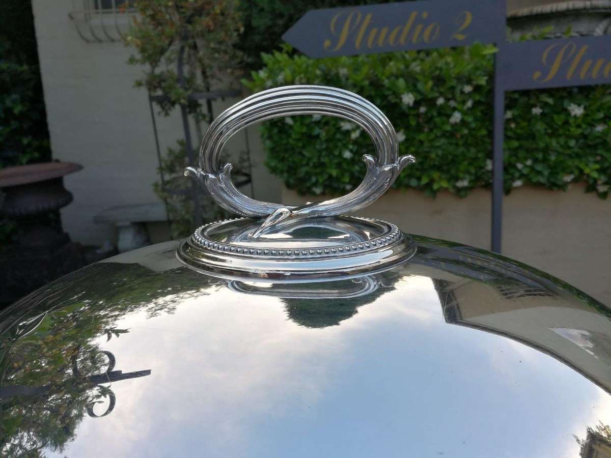 Large Victorian Silver Plated Meat Dome