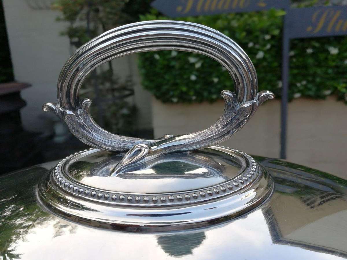 Large Victorian Silver Plated Meat Dome