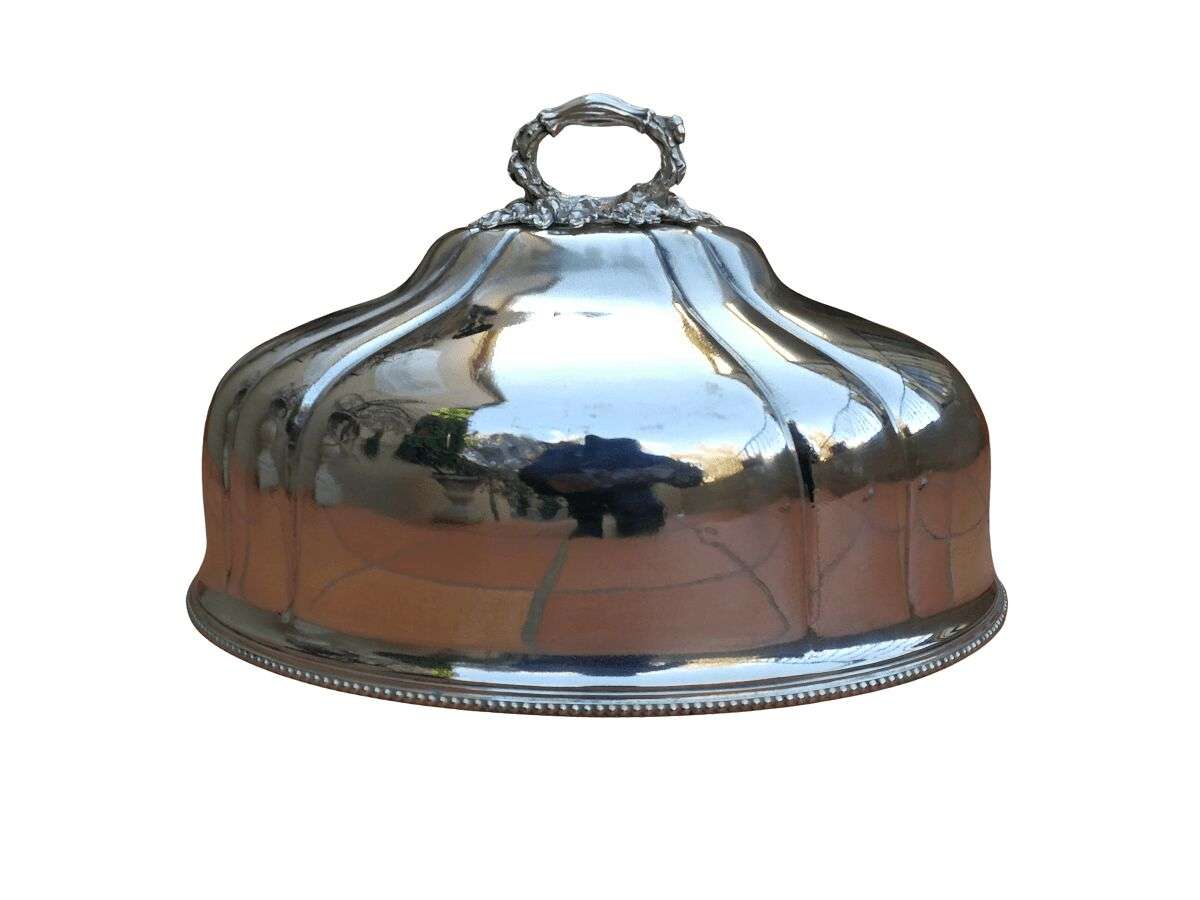 An Antique Massive Silver-Plated Food Dome