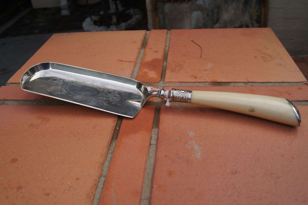 Victorian Silver Plate Crumb Scoop