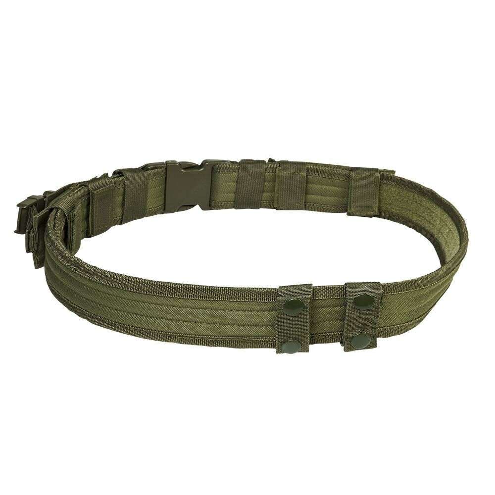 Tactical Belt w/Two Pouches Green
