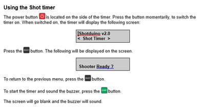 Shotduino Shot Timer v 2.0