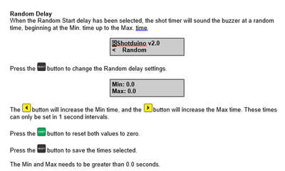 Shotduino Shot Timer v 2.0