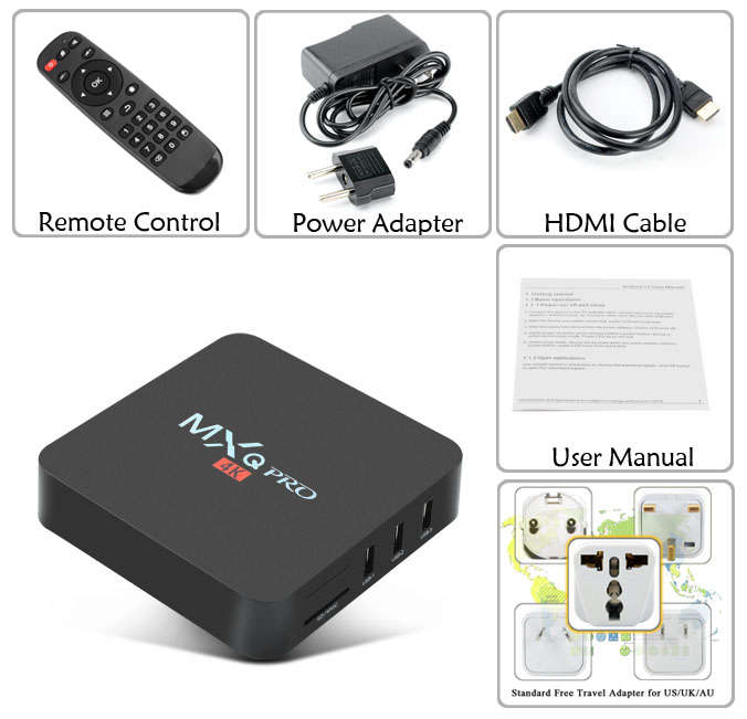 MXQ Pro 4K Android TV Box S905x Chipset - FREE SHIPPING!!!