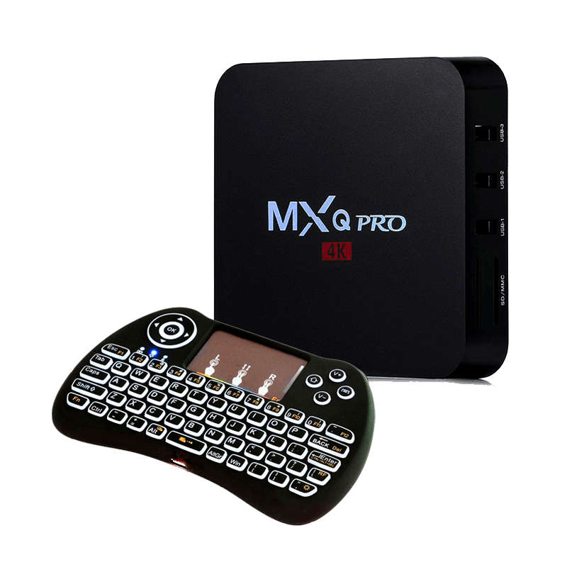 MXQ Pro 4K Android TV Box and Wireless Remote - Special