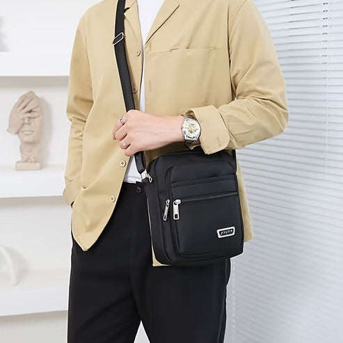 Mens Casual Nylon Messenger Bag