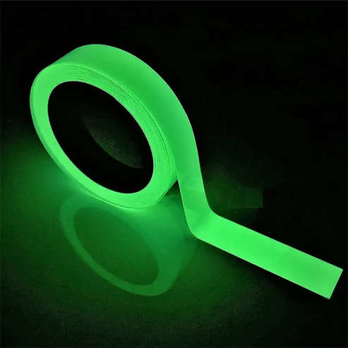 1Pcs Safety Exit Sign Warning Self Adhesive Luminous Tape