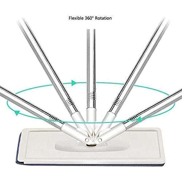 Scratch Cleani1ng Mop with 2 in 1 Self Clean Wash Dry Hands Free Flat Mop