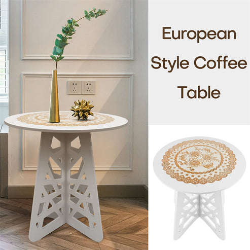 Round Lightweight Bedroom Living Room Balcony Side Table Bedside Table