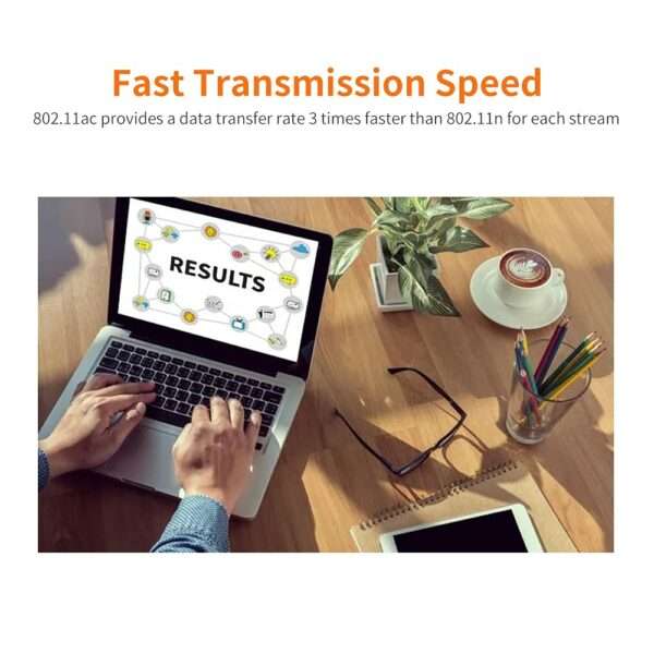 Lv-Ac22Wireless1200mbps Wifi Gigabit Router With 4 Antennas