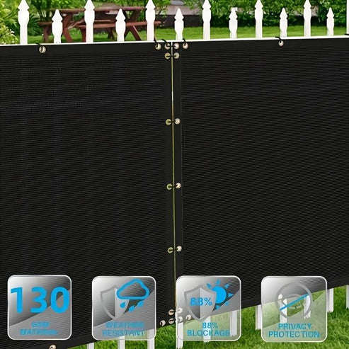 Black Thick Privacy Screen 1*2 Meters
