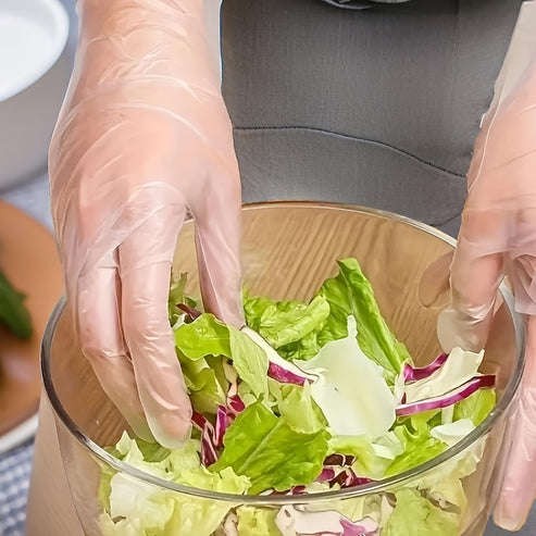 100-Piece Pack Of Premium Tpe Disposable Gloves