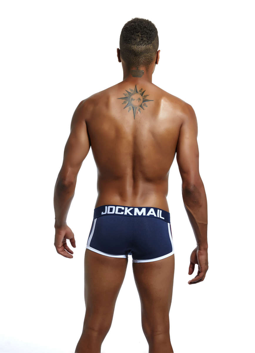 Jockmail Boxer Navy with Push up cup