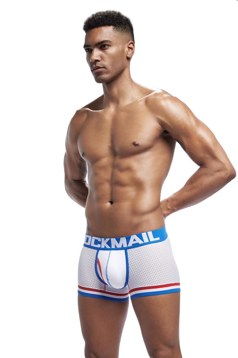 Jockmail Mesh Boxer White