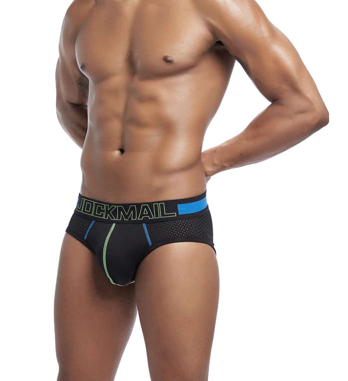 Jockmail Black Briefs