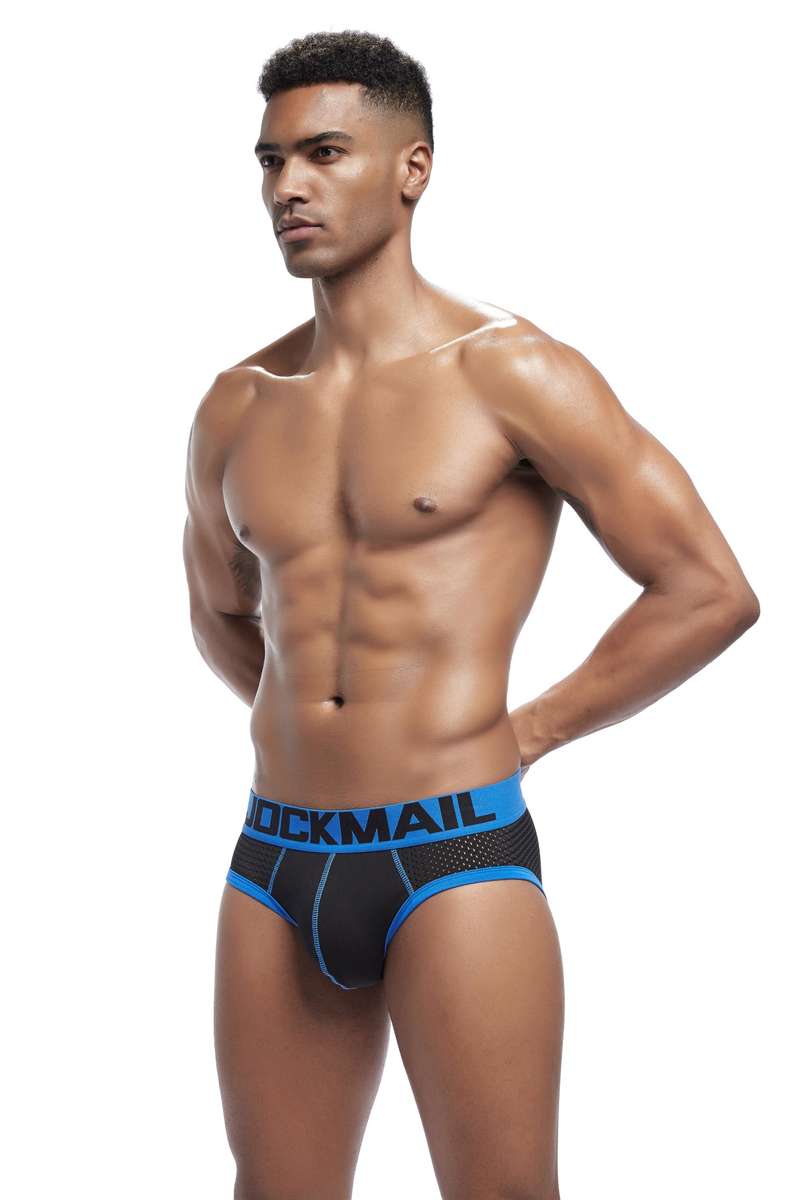 Jockmail Brief Black/Blue