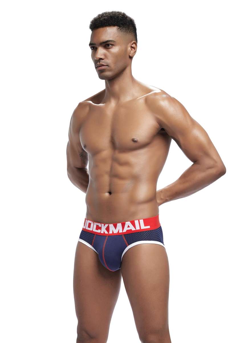 Jockmail Brief Navy/Red