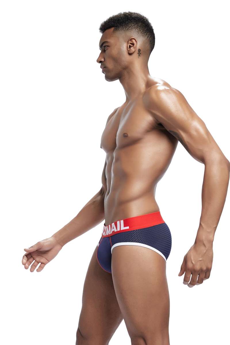 Jockmail Brief Navy/Red