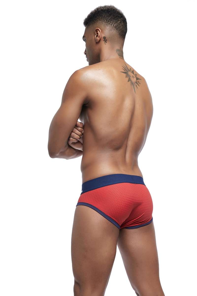 Jockmail Brief White/Red